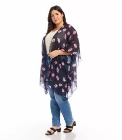 Karen Kane Plus Size Open Front Jacket -karen kane Sales Shop karenkane 2023 summer 2L45245W DAI 004