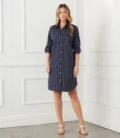 Karen Kane Check Shirtdress -karen kane Sales Shop karenkane 2023 summer 2L50008 CHK 005