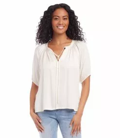 Karen Kane Peasant Top