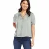 Karen Kane Peasant Top -karen kane Sales Shop karenkane 2023 summer 2L54196 SAG 001