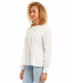 Karen Kane Lace Inset Top -karen kane Sales Shop karenkane 2023 summer 2L70184 OWH 004