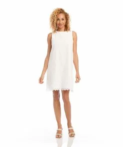 Karen Kane Eyelet Shift Dress -karen kane Sales Shop karenkane 2023 summer 2L74559 OWH 002 scaled