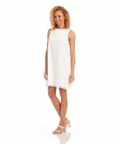 Karen Kane Eyelet Shift Dress -karen kane Sales Shop karenkane 2023 summer 2L74559 OWH 004 scaled