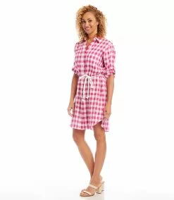 Karen Kane Check Shirtdress -karen kane Sales Shop karenkane 2023 summer 2L76116 FUS 004