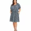 Karen Kane Plus Size Tiered Short Dress -karen kane Sales Shop karenkane 2L04232W PRT 001