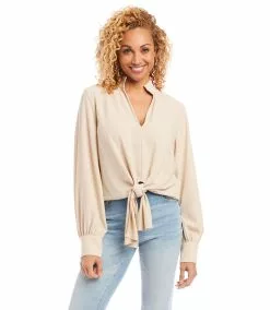 Karen Kane Tie-Front Top
