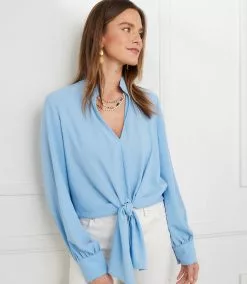 Karen Kane Tie-Front Top