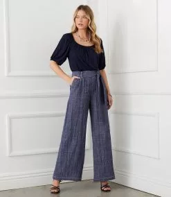 Karen Kane Knit Peasant Top