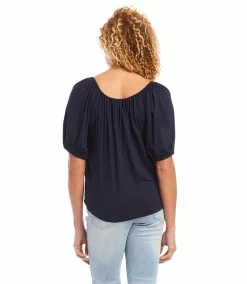 Karen Kane Knit Peasant Top -karen kane Sales Shop karenkane 2L13016 NAV 002