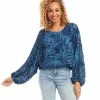 Karen Kane Lantern Sleeve Top -karen kane Sales Shop karenkane 2L16618 PRT 001