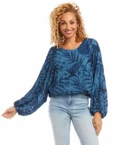 Karen Kane Lantern Sleeve Top