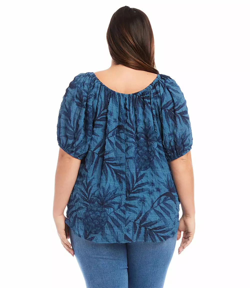Karen Kane Plus Size Peasant Top 4 Karen Kane Plus Size Peasant Top - Image 2