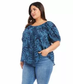 Karen Kane Plus Size Peasant Top 8 Karen Kane Plus Size Peasant Top -karen kane Sales Shop karenkane 2L16619W PRT 003 1