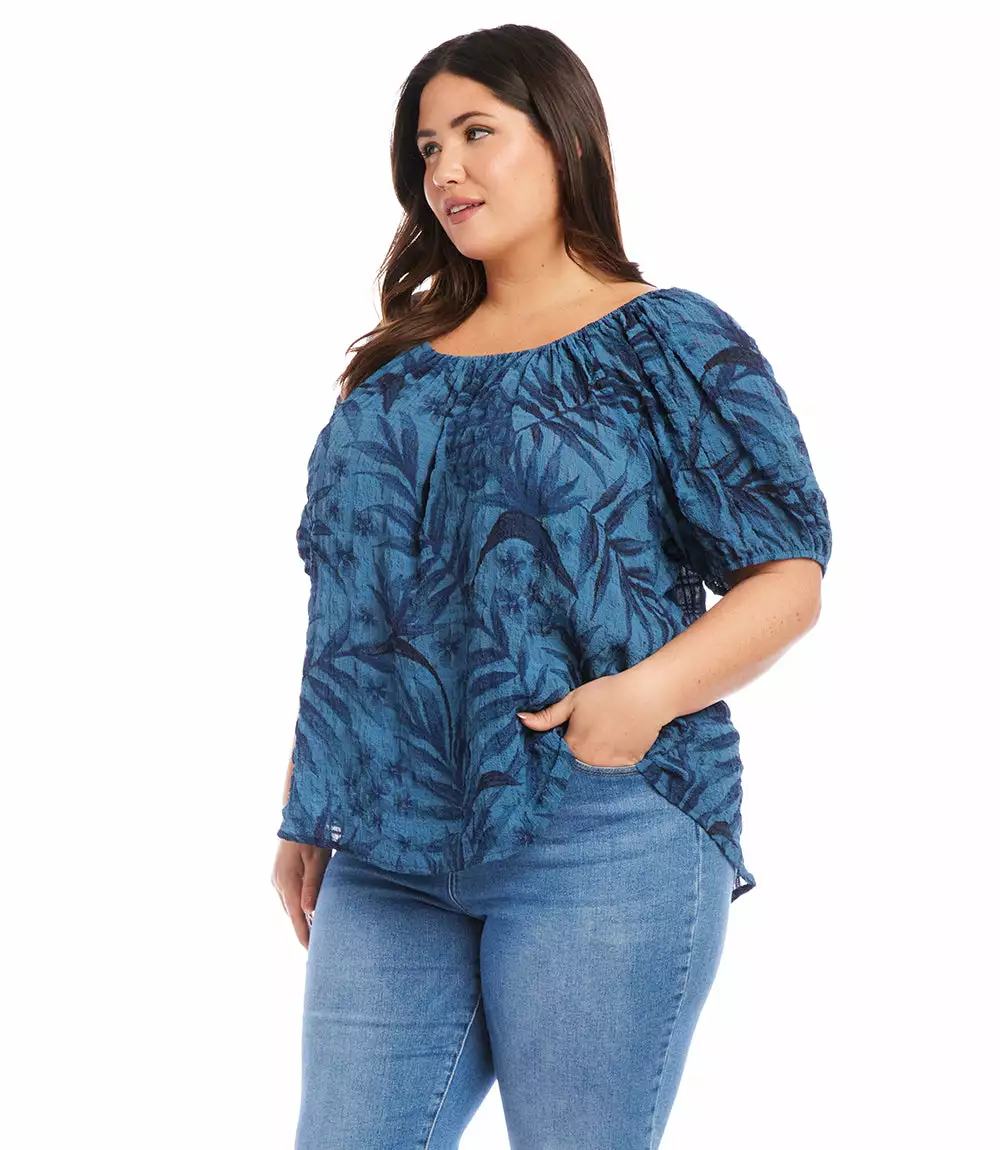 Karen Kane Plus Size Peasant Top 5 Karen Kane Plus Size Peasant Top - Image 3