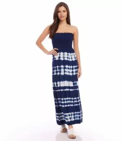 Karen Kane Smocked Maxi Dress -karen kane Sales Shop karenkane 2L28401 005