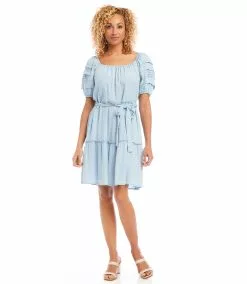 Karen Kane Short Sleeve Tiered Dress -karen kane Sales Shop karenkane 2L46528 002