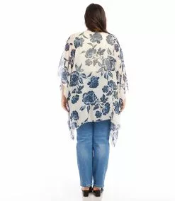 Karen Kane Plus Size Open Front Jacket -karen kane Sales Shop karenkane 2L52578W PRT 003 1
