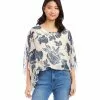 Karen Kane Blouson Scarf Top -karen kane Sales Shop karenkane 2L52579 PRT 001