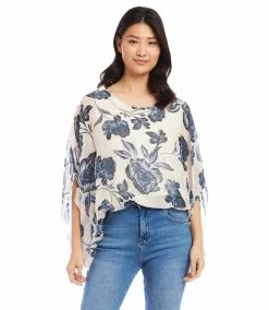 Karen Kane Blouson Scarf Top
