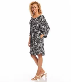 Karen Kane Blouson Sleeve Dress -karen kane Sales Shop karenkane 2L61502 PRT 003