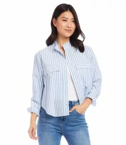 Karen Kane Shirt Jacket 12 Karen Kane Shirt Jacket -karen kane Sales Shop karenkane 2L70177 STP 003