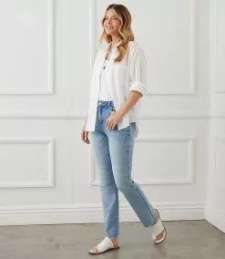 Karen Kane Eyelet Shirt -karen kane Sales Shop karenkane 2L75554 OWH 006