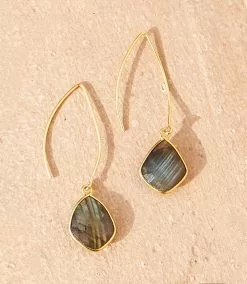 Karen Kane Gemstone Drop Earrings