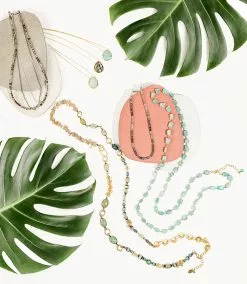 Karen Kane Beaded Quartz Necklace -karen kane Sales Shop palm a0c852f1 e228 41d9 8916 71371371c179